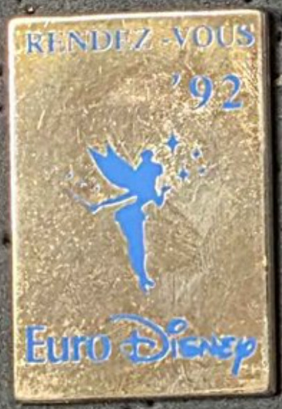 Disney EURO Disney rendez vouz 1992 blue opening pin
