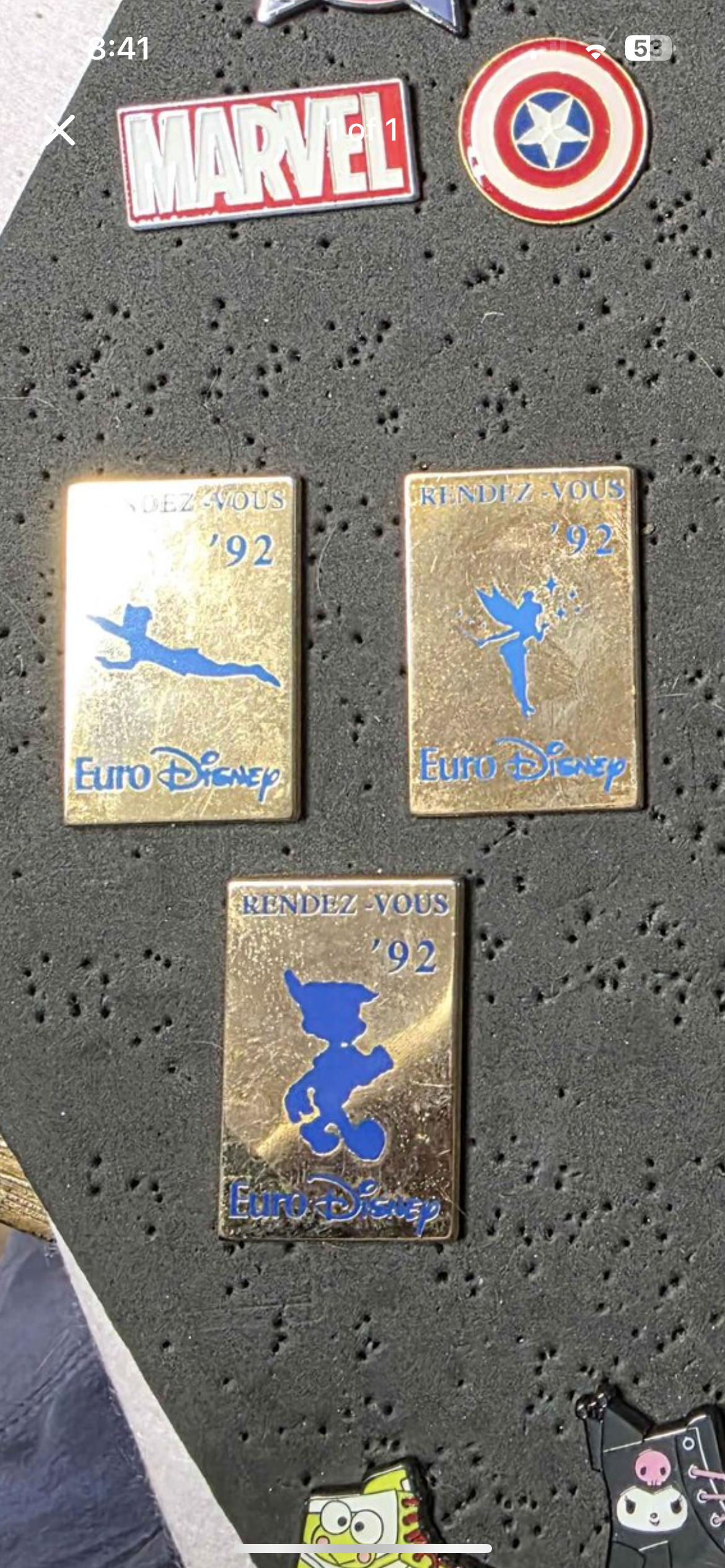 Authentic Disney Park Trading Pins Lot of 6 - Receive What You See: No Scrappers